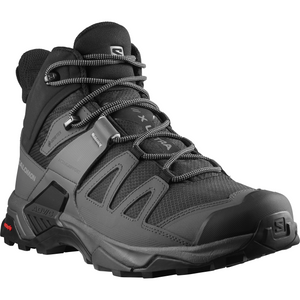 Salomon Men's X Ultra 4 Gore-Tex Mid Trail Boots - WIDE FIT (Black/Magnet/Pearl Blue)