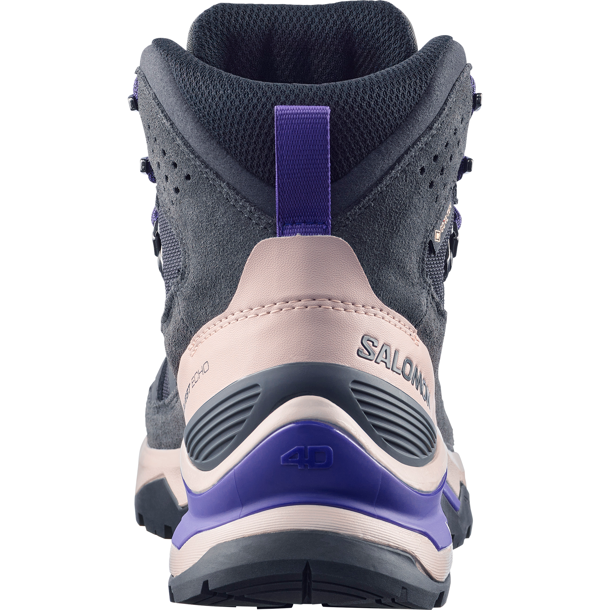 Salomon Women's Quest Echo Gore-Tex Hillwalking Boots (Asphalt/Shadow Gray/Deep Blue)
