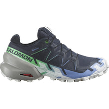 Load image into Gallery viewer, Salomon Women&#39;s Speedcross 6 Gore-Tex Trail Running Shoes (Carbon/Provence/White)
