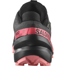 Load image into Gallery viewer, Salomon Women&#39;s Speedcross 6 Gore-Tex Trail Running Shoes (Nine Iron/Black/Flamingo Pink)
