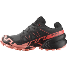 Load image into Gallery viewer, Salomon Women&#39;s Speedcross 6 Gore-Tex Trail Running Shoes (Nine Iron/Black/Flamingo Pink)
