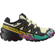 Load image into Gallery viewer, Salomon Women&#39;s Speedcross 6 Gore-Tex Trail Running Shoes (Transparent Yellow/Black/Waterfall)
