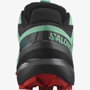 Salomon Women's Speedcross 6 Trail Running Shoes (Black/Biscay Green/Fiery Red)