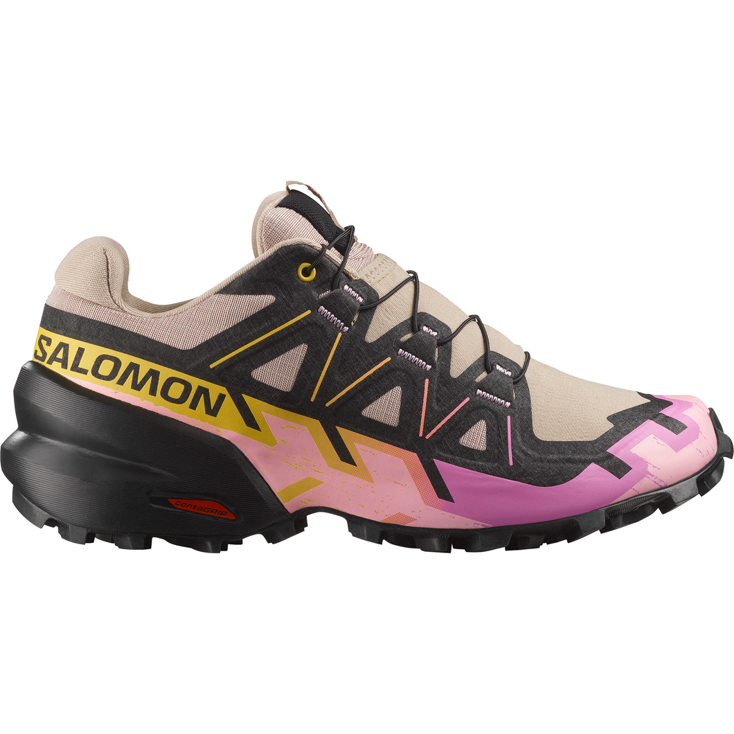 Salomon Women's Speedcross 6 Trail Running Shoes (Etherea/Black/Cyclamen)