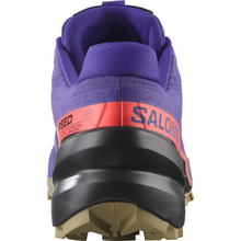 Load image into Gallery viewer, Salomon Women&#39;s Speedcross 6 Trail Running Shoes (Liberty/Black/Neon Flame)
