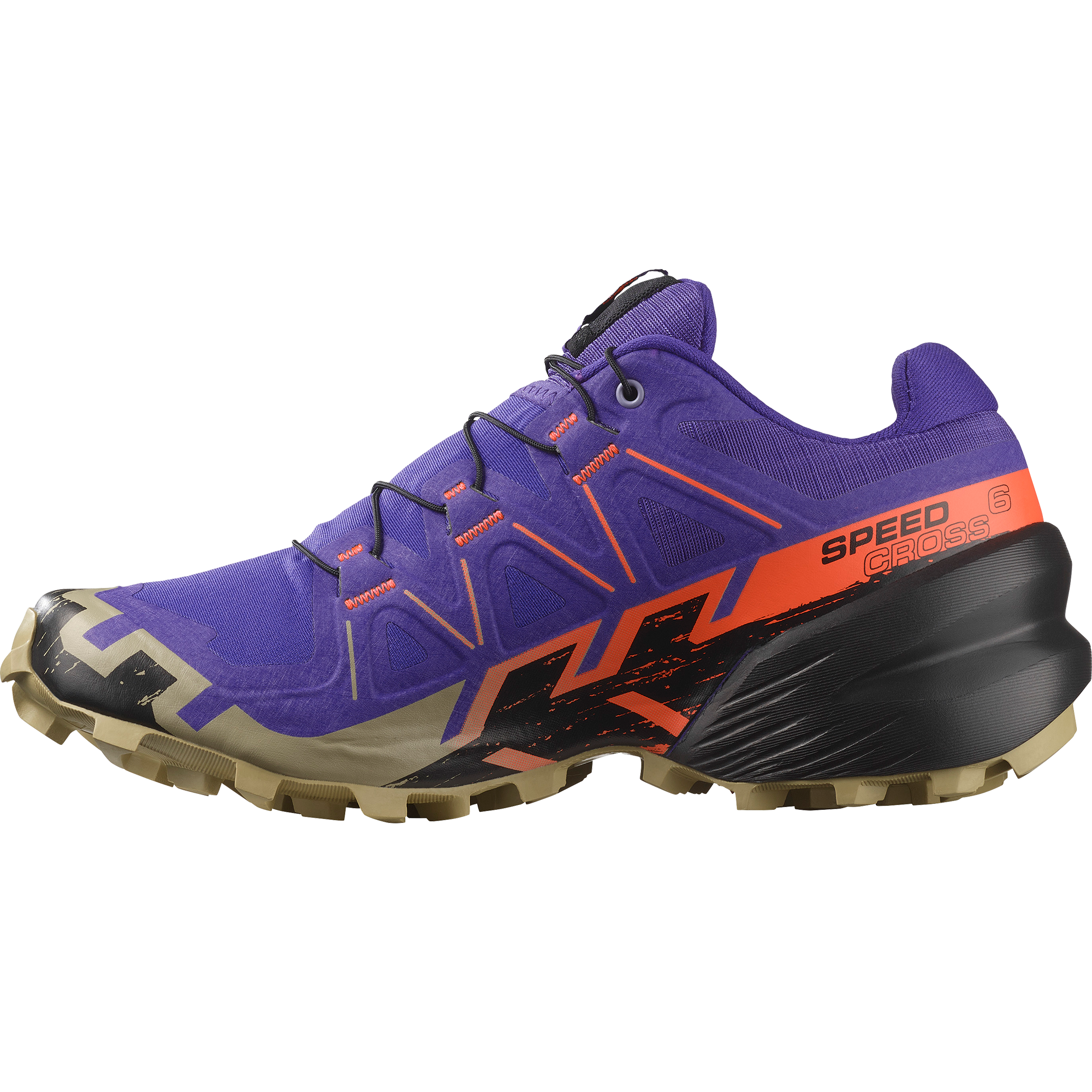 Salomon Women's Speedcross 6 Trail Running Shoes (Liberty/Black/Neon Flame)