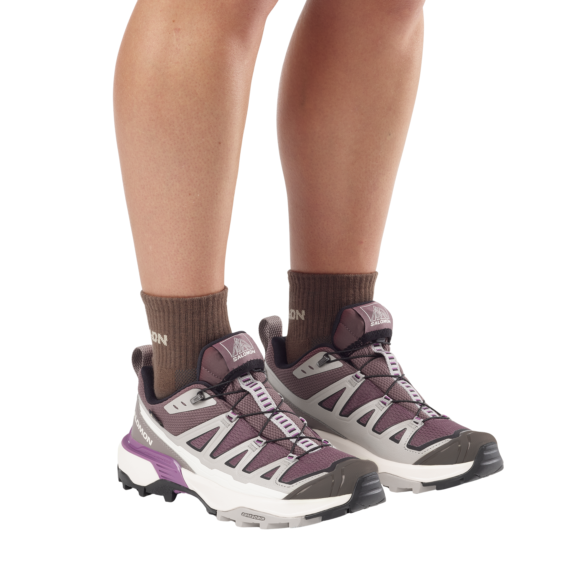 Salomon Women's X Ultra 360 Edge Gore-Tex Trail Shoes (Huckleberry/Paloma)
