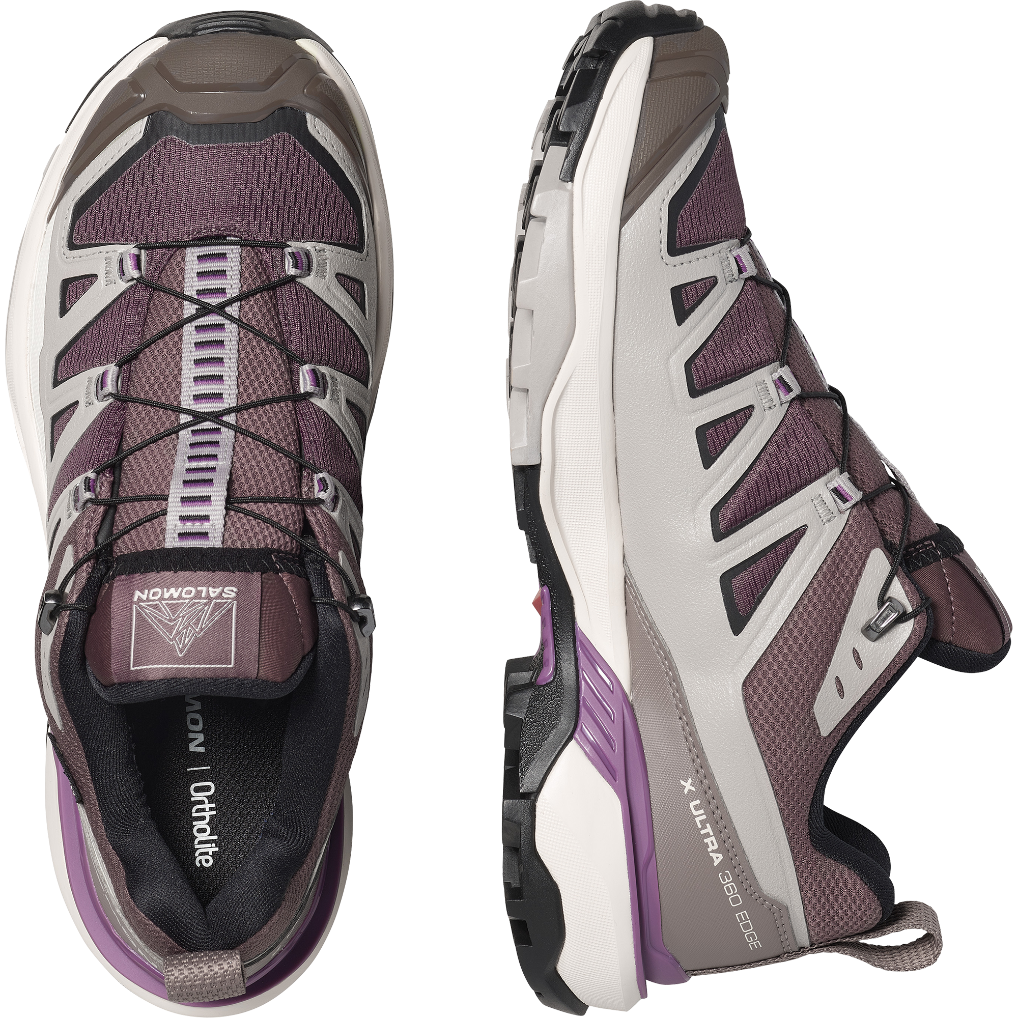 Salomon Women's X Ultra 360 Edge Gore-Tex Trail Shoes (Huckleberry/Paloma)