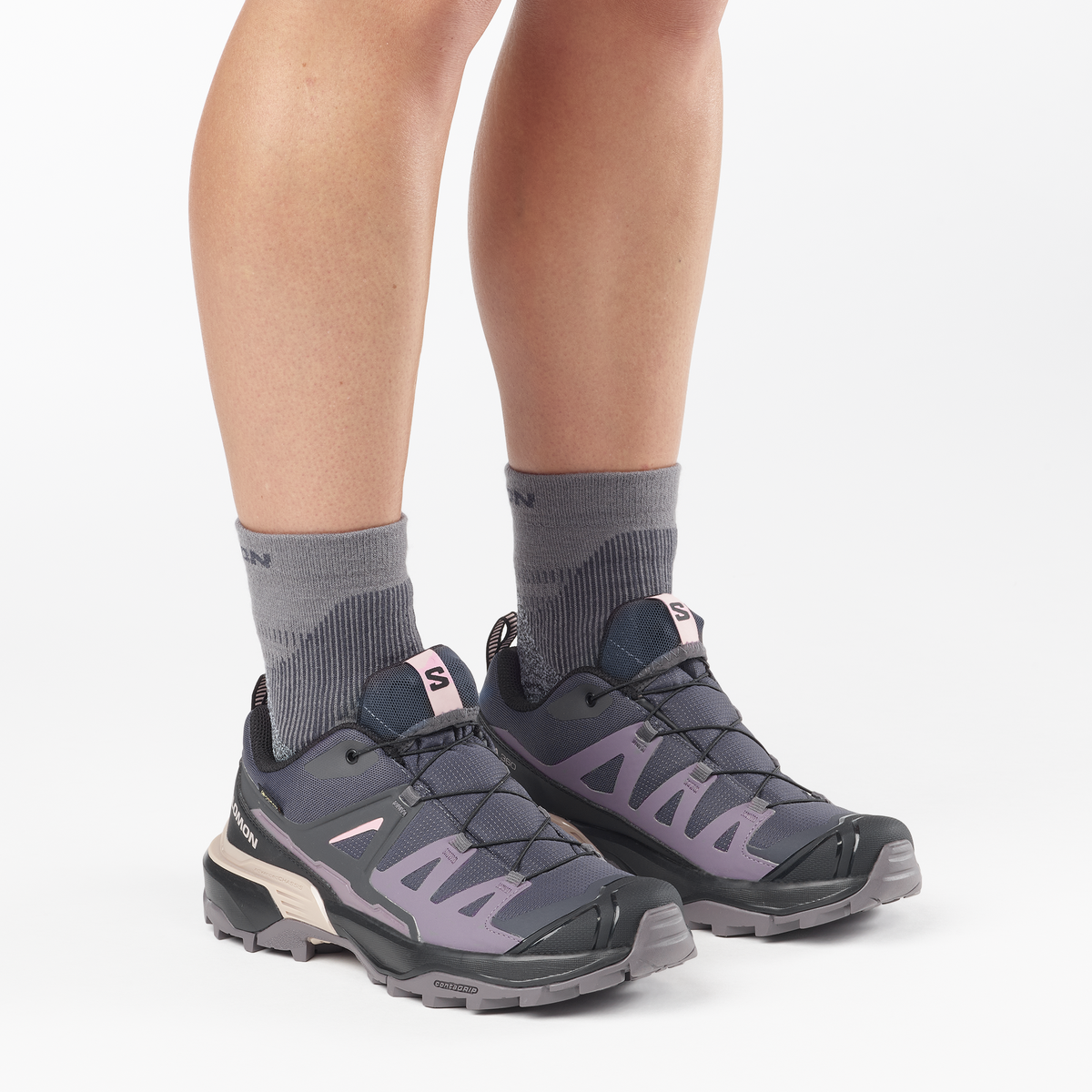 Salomon Women's X Ultra 360 Gore-Tex Trail Shoes (Nine Iron/Excalibur/Shadow Grey)