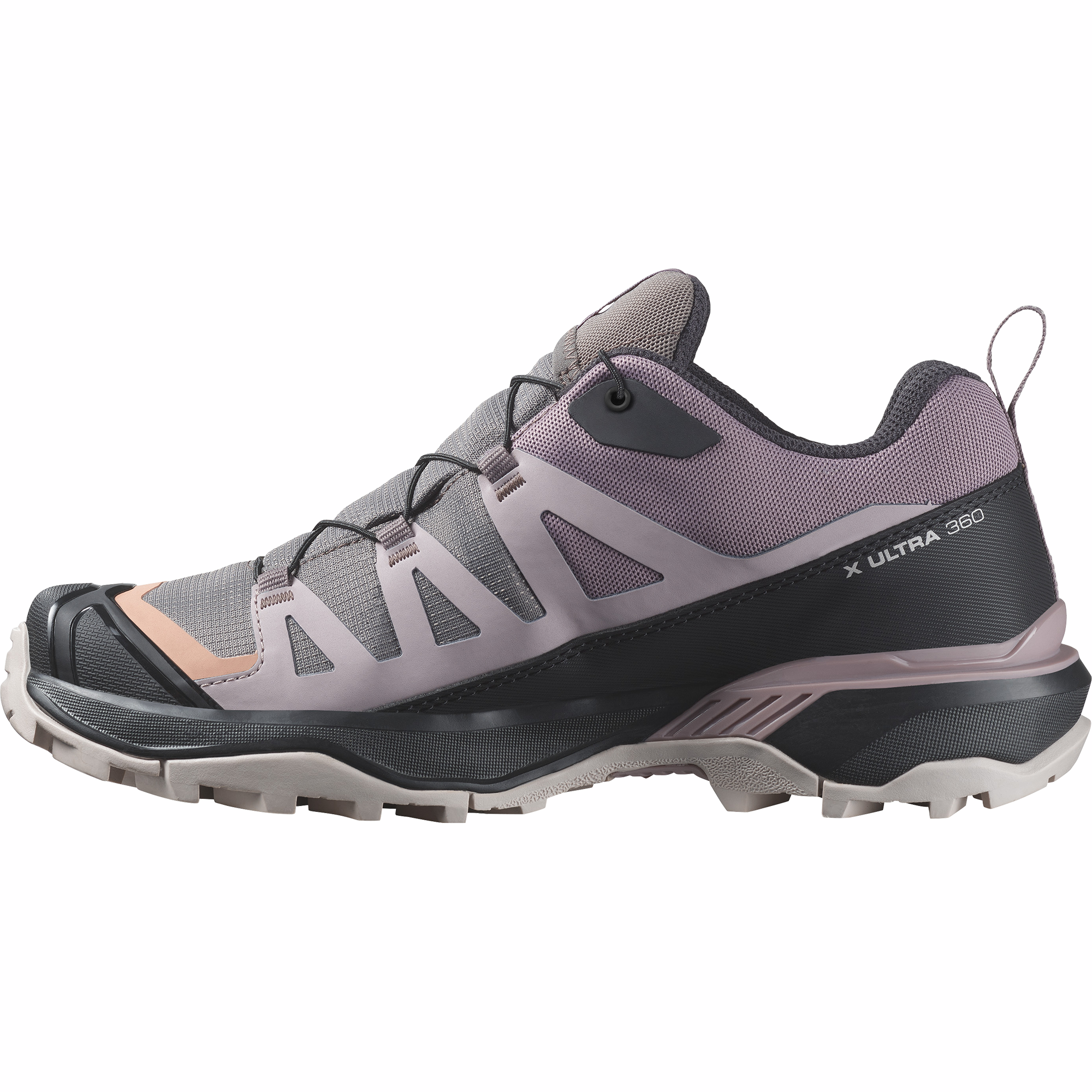 Salomon Women's X Ultra 360 Gore-Tex Hiking Trail Shoes Plum Kitten Phantom Cork L47449400