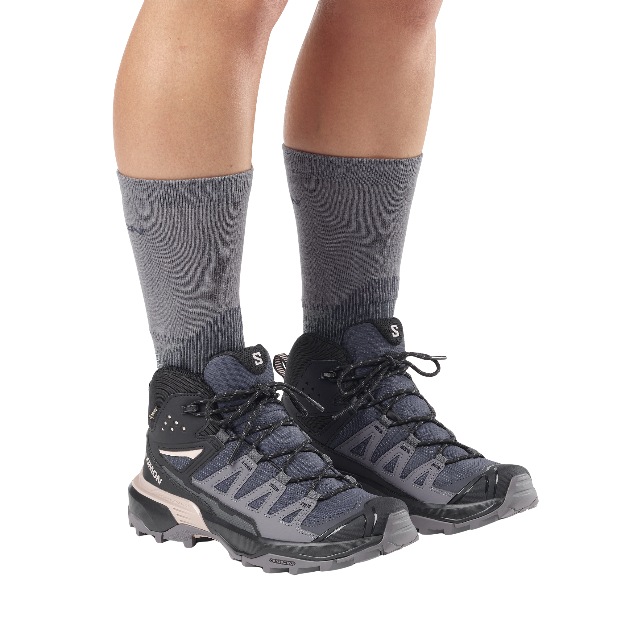 Salomon Women's X Ultra 360 Gore-Tex Mid Trail Boots (Nine Iron/Excalibur)