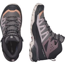 Load image into Gallery viewer, Salomon Women&#39;s X Ultra 360 Gore-Tex Mid Trail Boots (Plum Kitten/Phantom/Cork)
