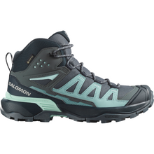 Load image into Gallery viewer, Salomon Women&#39;s X Ultra 360 Gore-Tex Mid Trail Boots (Turbulence/Carbon/Tourmaline)
