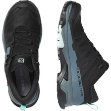 Load image into Gallery viewer, Salomon Women&#39;s X Ultra 4 Gore-Tex Trail Shoes (Black/Stormy Weather/Opal Blue)
