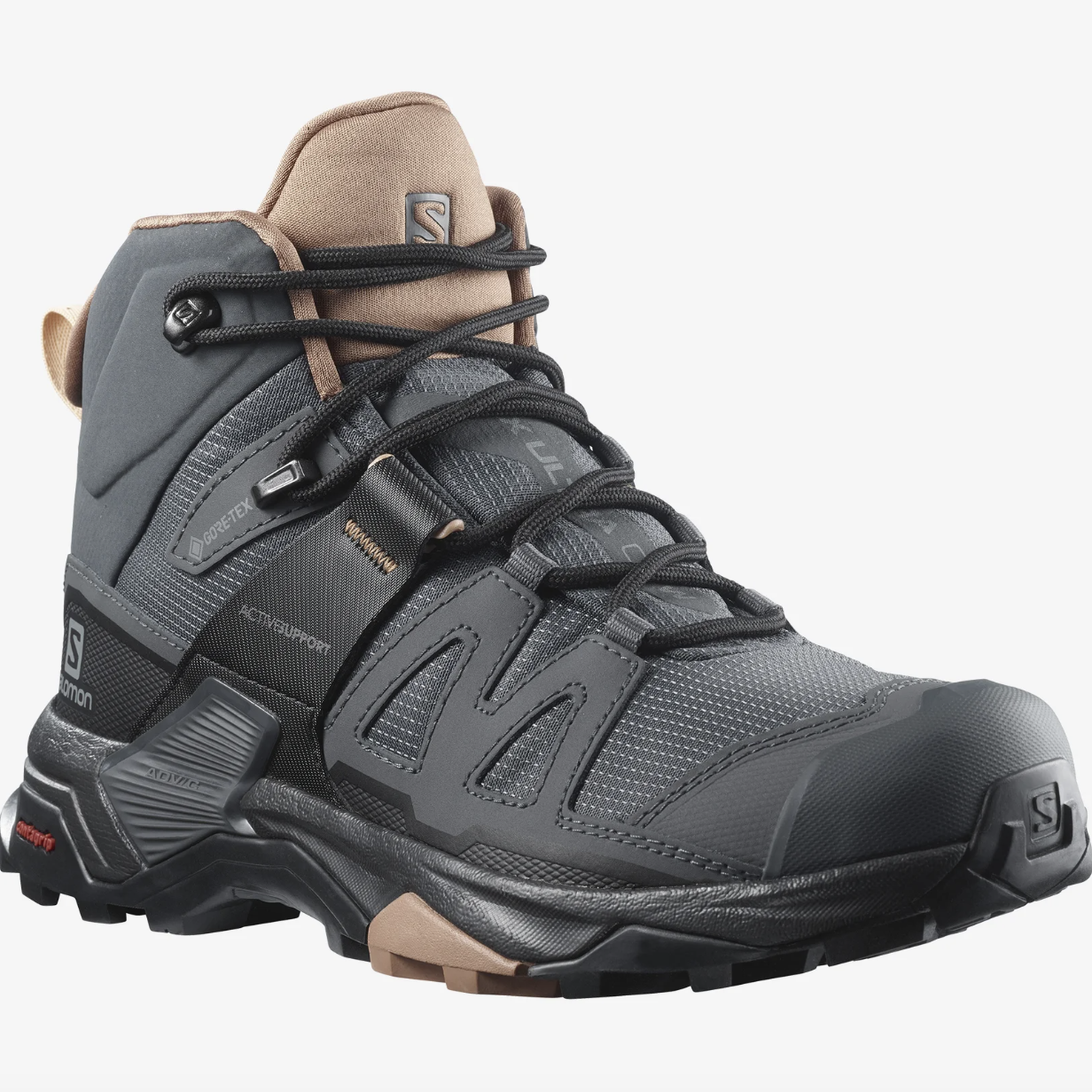 Salomon Women s X Ultra 4 Gore Tex Mid Trail Boots Ebony Mocha