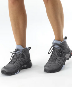 Salomon Women's X Ultra 4 Gore-Tex Mid Boots (Magnet/Black/Zen Blue)