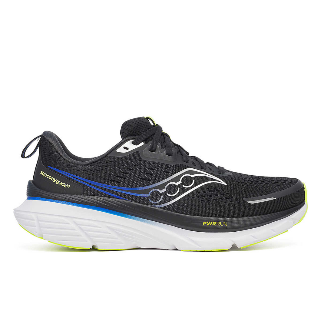 Saucony Men's Guide 18 Running Shoes (Black/Lapis)
