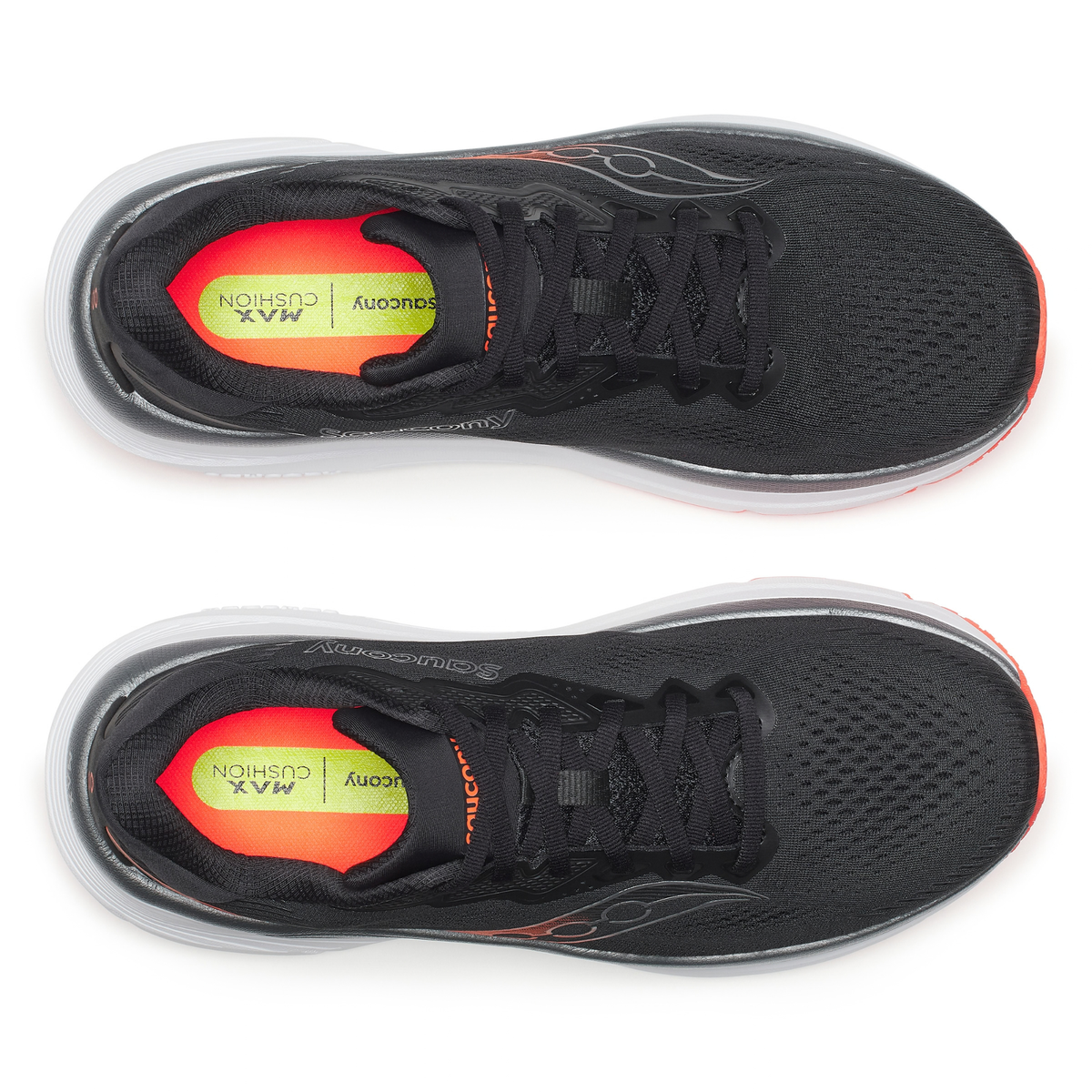 Saucony Men's Guide 19 Running Shoes (Black/Vizired)