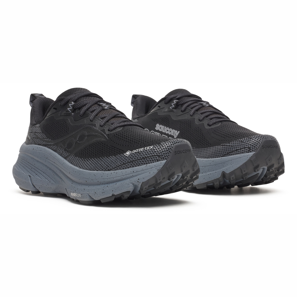 Saucony Men's Guide Trail Gore-Tex Trail Running Shoes (Black/Gunmetal)