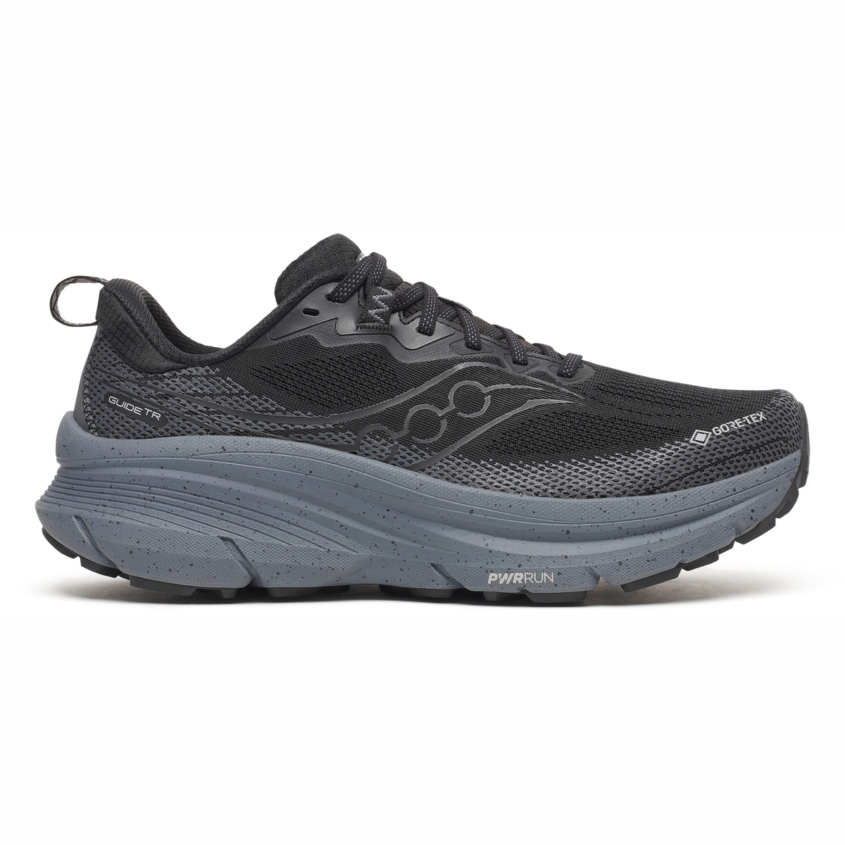 Saucony Men's Guide Trail Gore-Tex Trail Running Shoes (Black/Gunmetal)