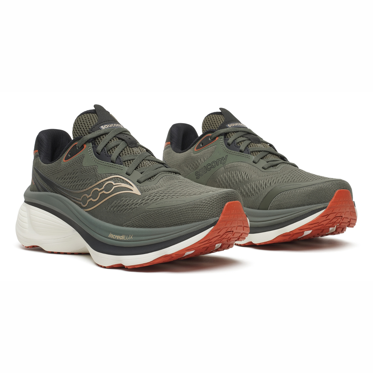Saucony Men's Hurricane 26 Running Shoes (Fatigue/Black)