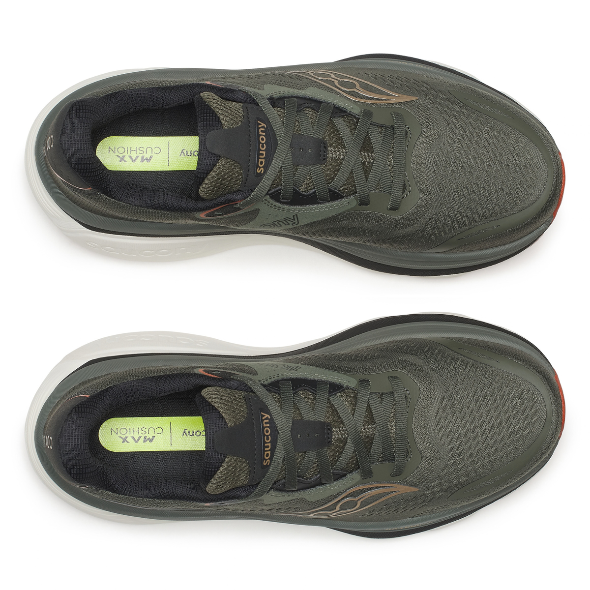 Saucony Men's Hurricane 26 Running Shoes (Fatigue/Black)