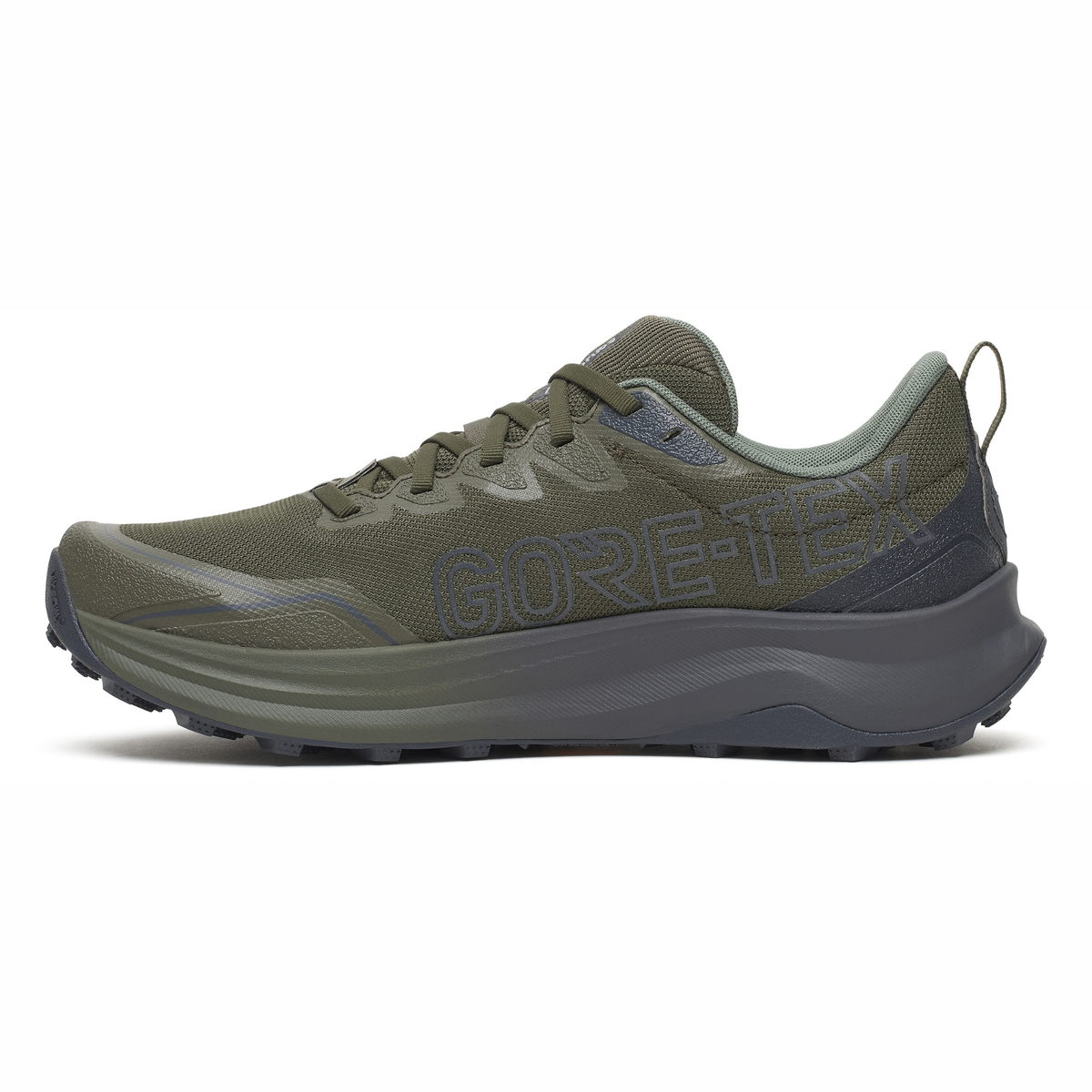 Saucony Men's Peregrine 16 Gore-Tex Trail Running Shoes (Fatigue/Ebony)