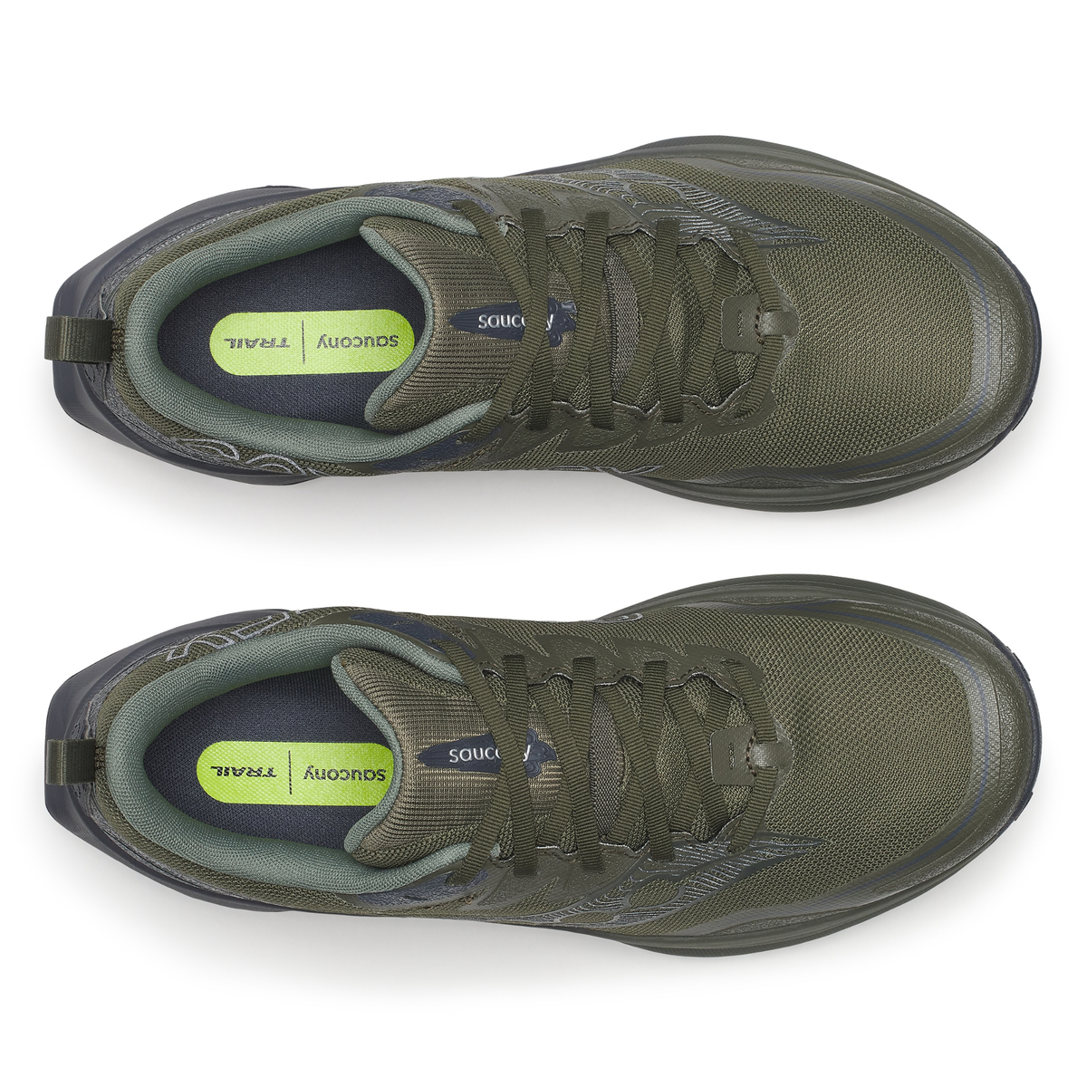 Saucony Men's Peregrine 16 Gore-Tex Trail Running Shoes (Fatigue/Ebony)