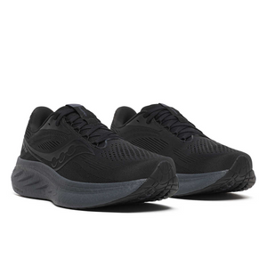 Saucony Men's Ride 18 Running Shoes (Black/Shadow)