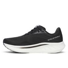 Load image into Gallery viewer, Saucony Men&#39;s Ride 18 Running Shoes - WIDE FIT (Black/White)
