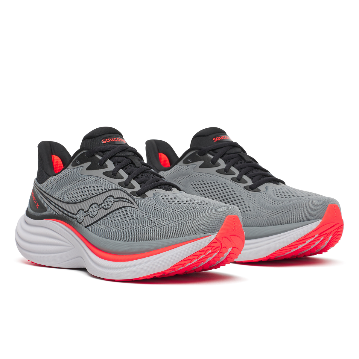 Saucony Men's Triumph 24 Running Shoes Cinder Black 1027 S100997