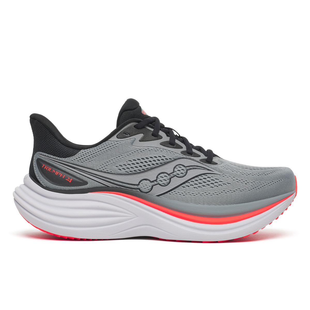 Saucony Men's Triumph 24 Running Shoes Cinder Black 1027 S100997