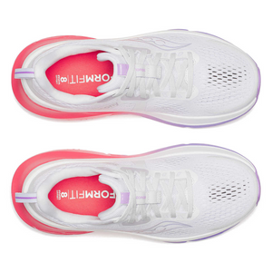 Saucony Women's Guide 18 Running Shoes (White/Crocus)
