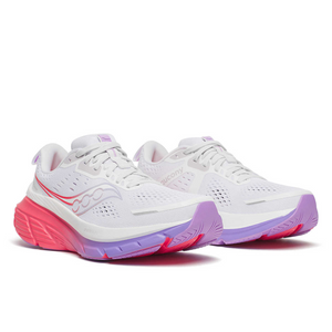 Saucony Women's Guide 18 Running Shoes (White/Crocus)