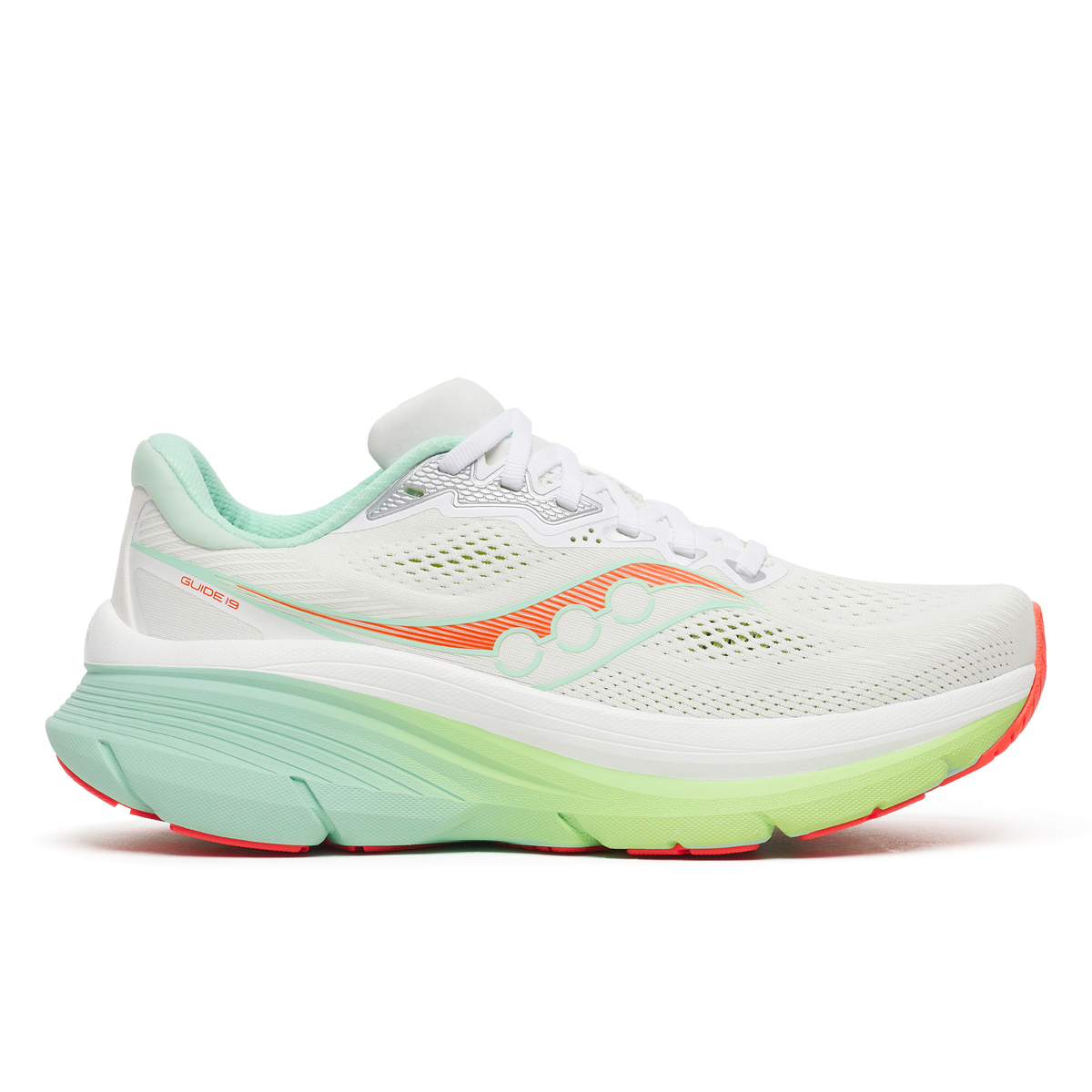 Saucony Women's Guide 19 Running Shoes White Tint 1012 S101465
