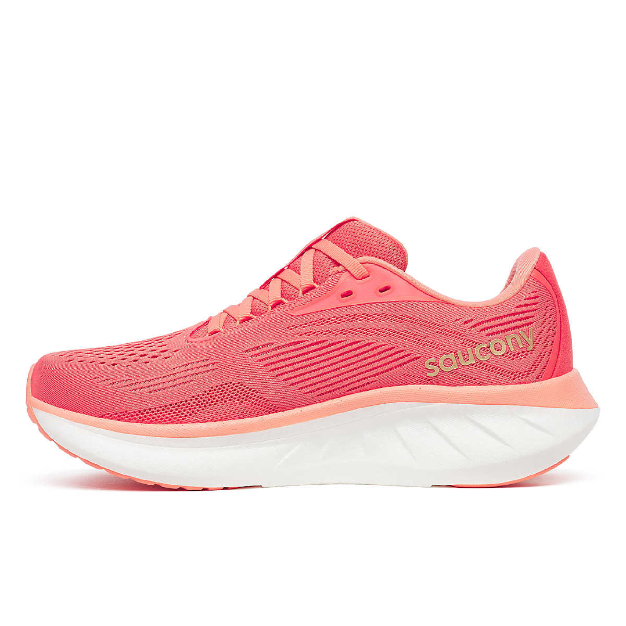 Saucony Women's Ride 18 Running Shoes (Coral/Salmon)