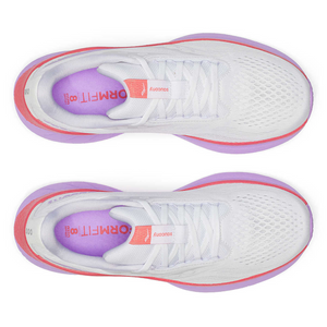 Saucony Women's Ride 18 Running Shoes (White/Coral)