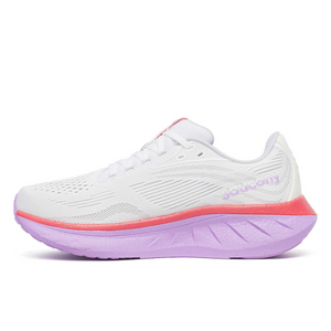 Saucony Women's Ride 18 Running Shoes (White/Coral)
