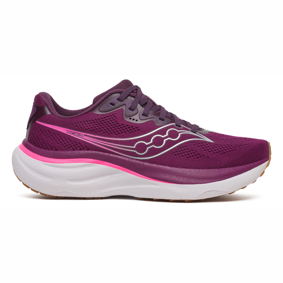 Saucony Women's Ride 19 Running Shoes (Plum/Eggplant)