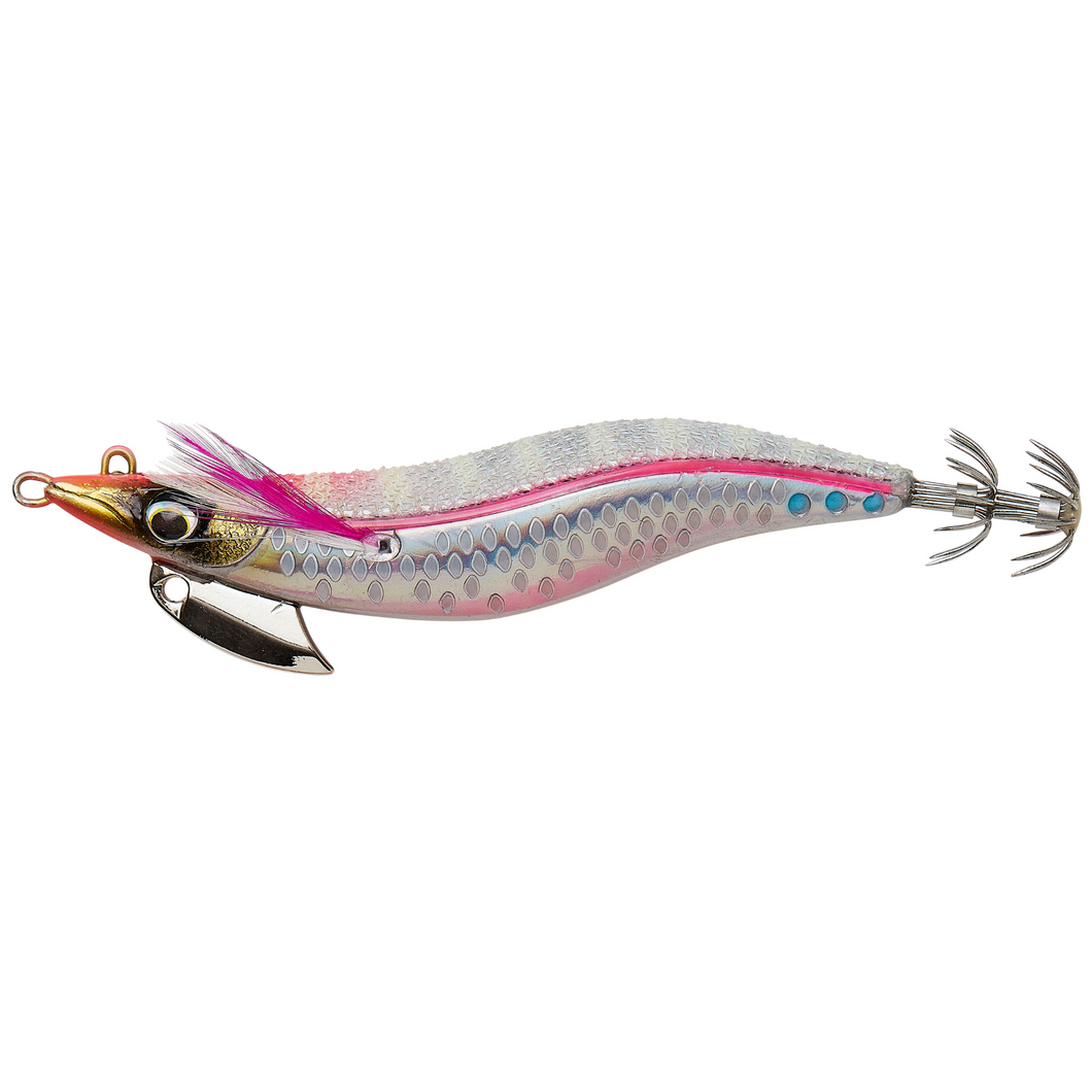 Savage Gear Squid Beat Egi Lure (10g/Slow Sinking/#2.5)(White Pink Head)