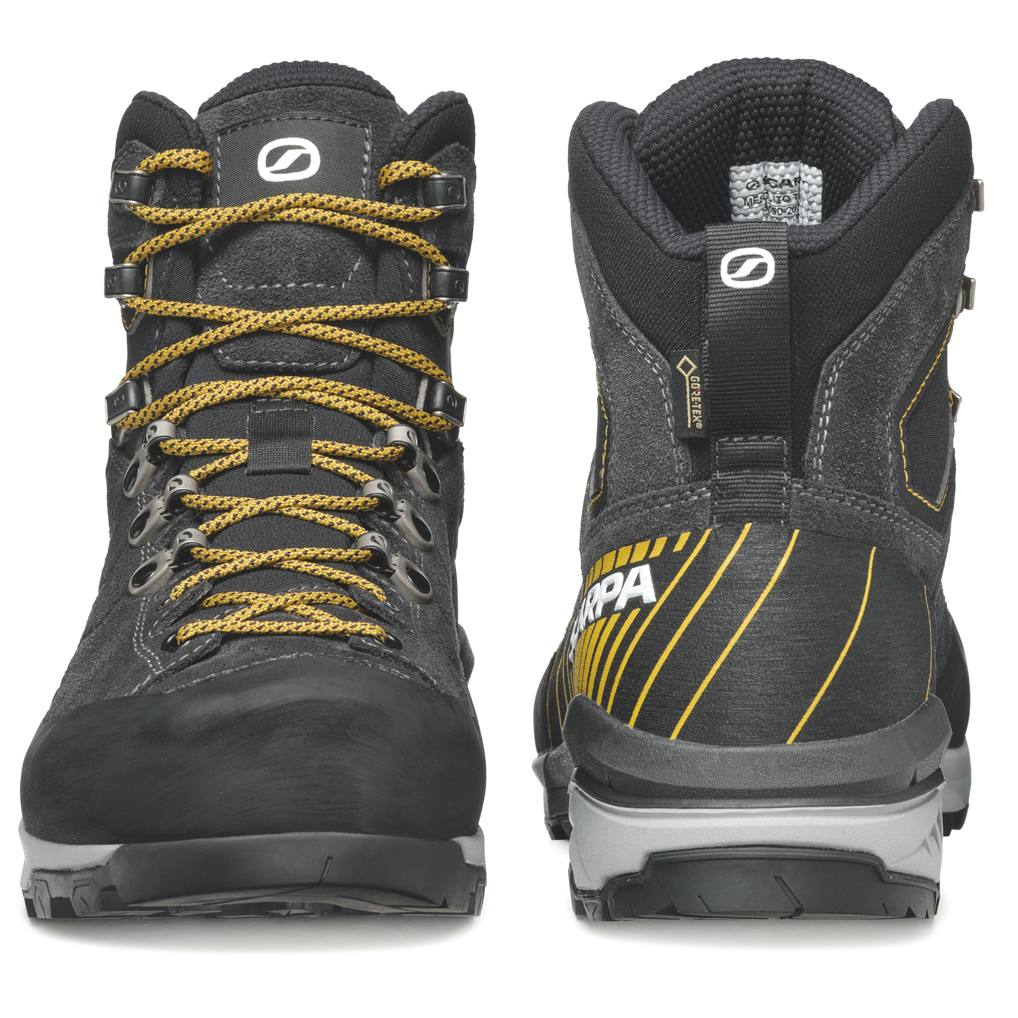 Scarpa Men's Mescalito Trek Gore-Tex Mountaineering Boots (Dark Anthracite/Mustard)