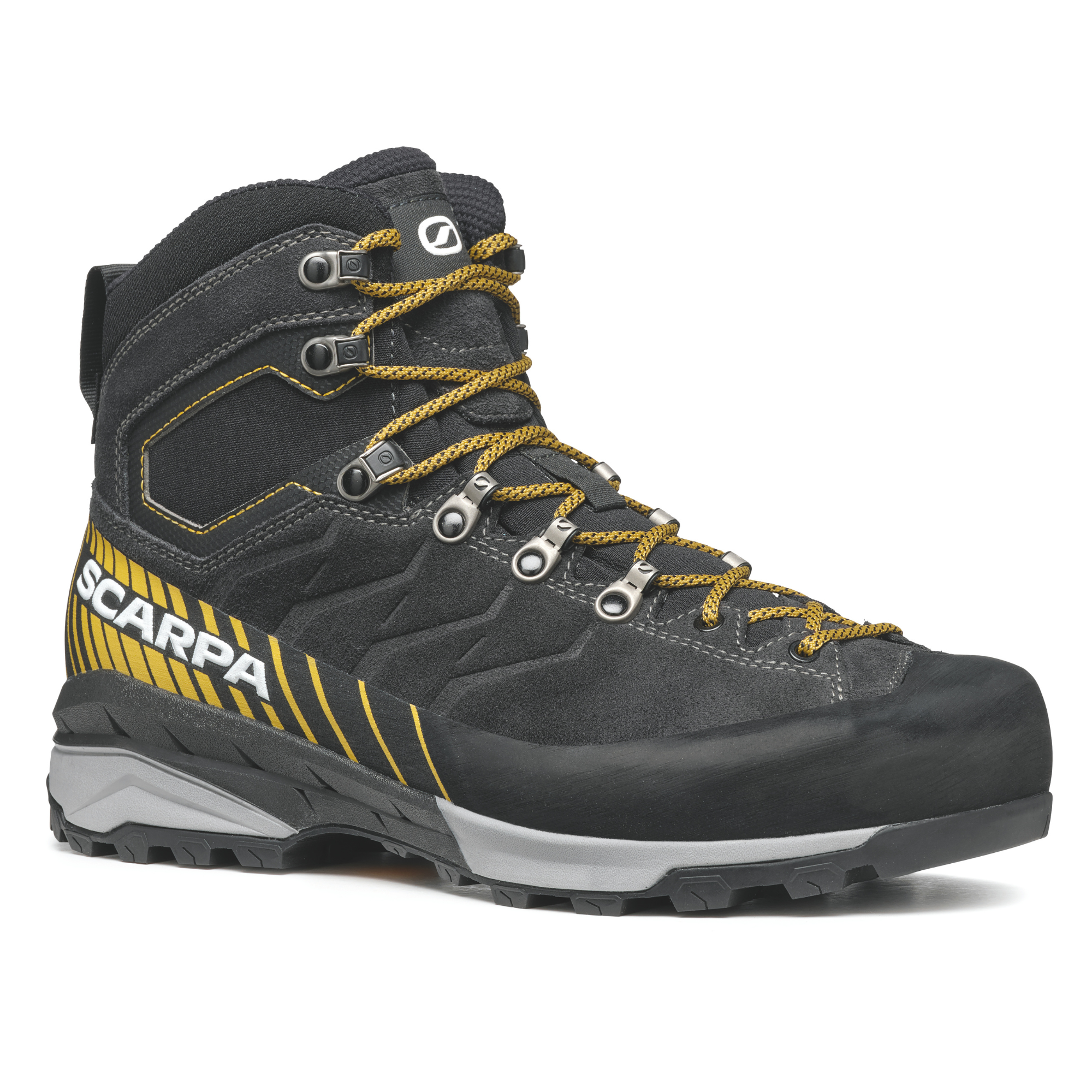 Scarpa Men's Mescalito Trek Gore-Tex Mountaineering Boots (Dark Anthracite/Mustard)