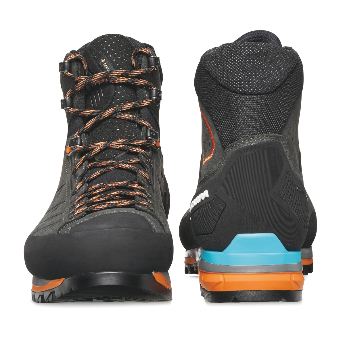 Scarpa Men's Zodiac Tech Gore-Tex Mountaineering Boots Anthracite Tonic Orange 71101-200