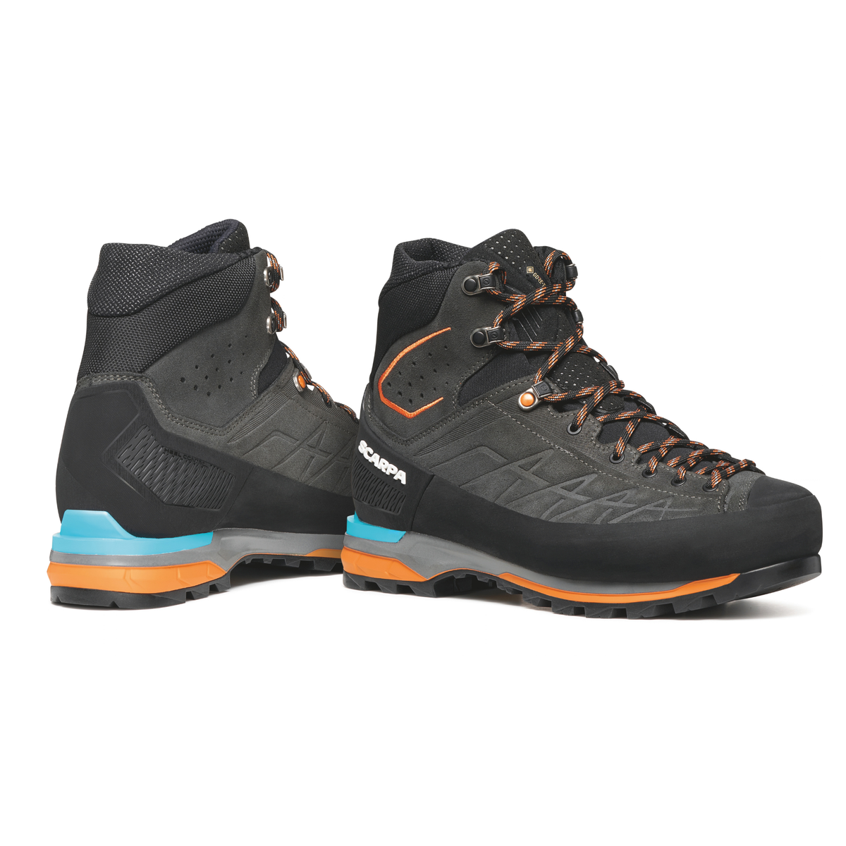 Scarpa Men's Zodiac Tech Gore-Tex Mountaineering Boots Anthracite Tonic Orange 71101-200