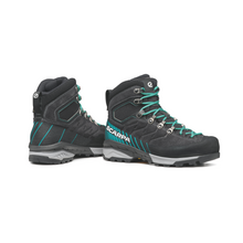 Load image into Gallery viewer, Scarpa Women&#39;s Mescalito Trek Gore-Tex Mountaineering Boots (Dark Anthracite/Tropical Green)
