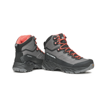 Load image into Gallery viewer, Scarpa Women&#39;s Rush Trek Light Gore-Tex Hillwalking Boots (Grey/Coral)
