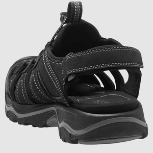 Keen Men's Rialto Closed Toe Sandals with Removable Insole - WIDE FIT (Black)