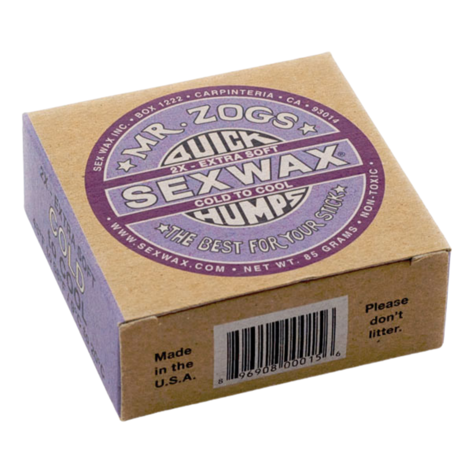 SexWax Quick Humps Surf Wax (Purple)(Extra Soft - X-Cold to Cold)