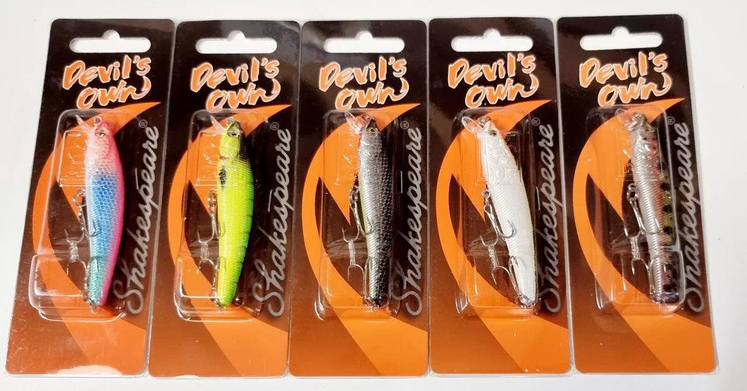 Shakespeare Devil's Own Floating Minnow Hard Body Lure (7cm/12.5g)(Assorted Colours)