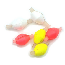 Load image into Gallery viewer, Sharpes Fly Fishing Foam Strike Indicators (Small)(Red/White/Yellow)(6 Pack)
